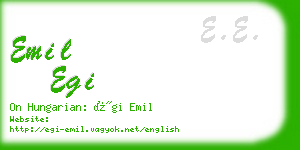 emil egi business card